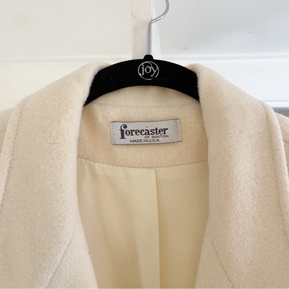 Forecaster of Boston Vintage 80s Wool Double Breasted Coat Size 13/14 - Picture 12 of 13
